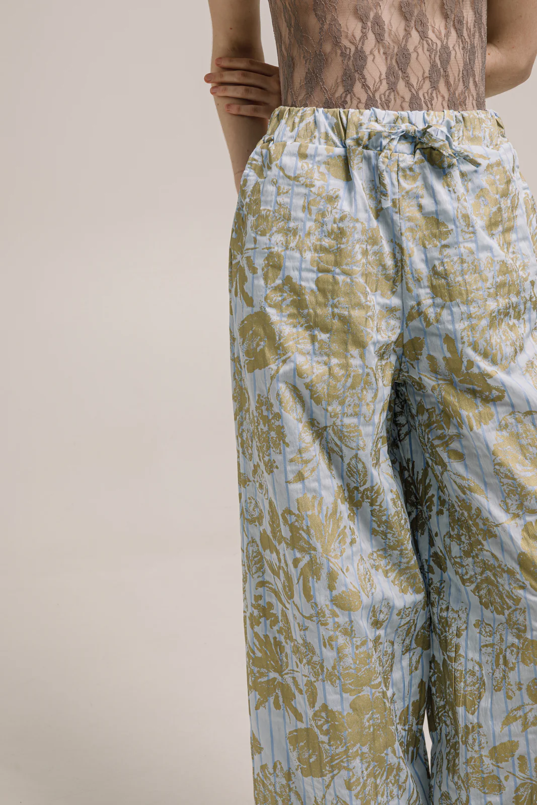 Achack Pants Printed Light Blue - Image 4