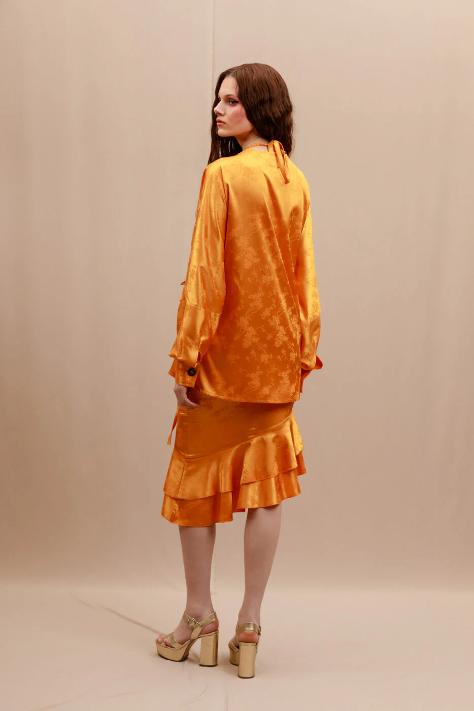Akule Midi Skirt Dijon - Image 4