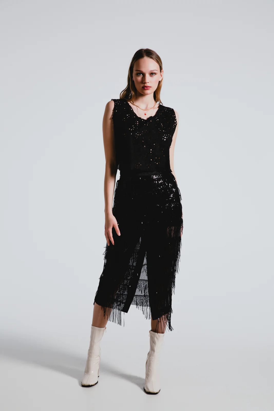 Amitoza Skirt Sequined Black - Image 3