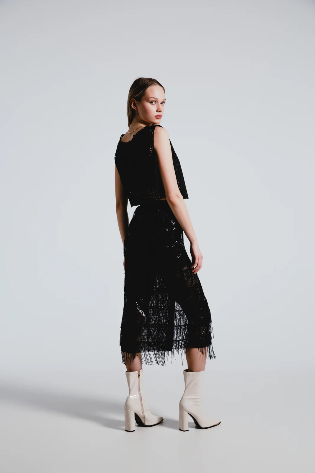 Amitoza Skirt Sequined Black - Image 4