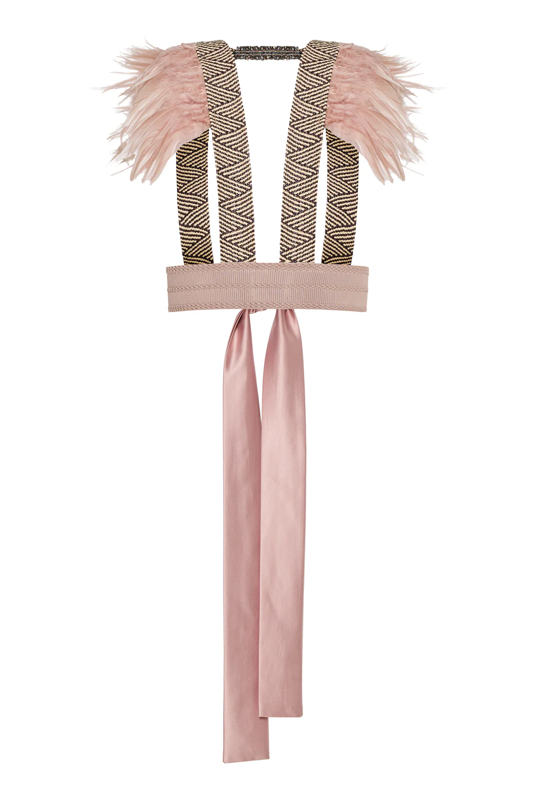 Nosh Feathered Vest Pink - Image 4