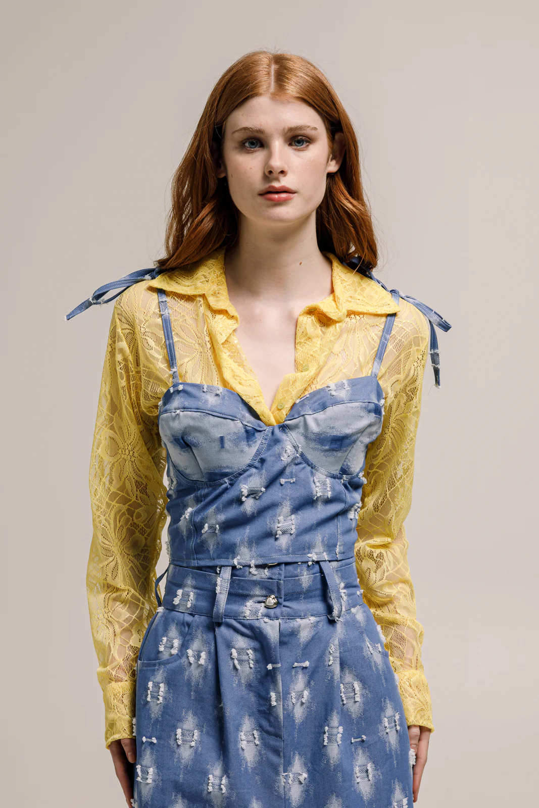 Bahia Denim Corset Blue - Image 4