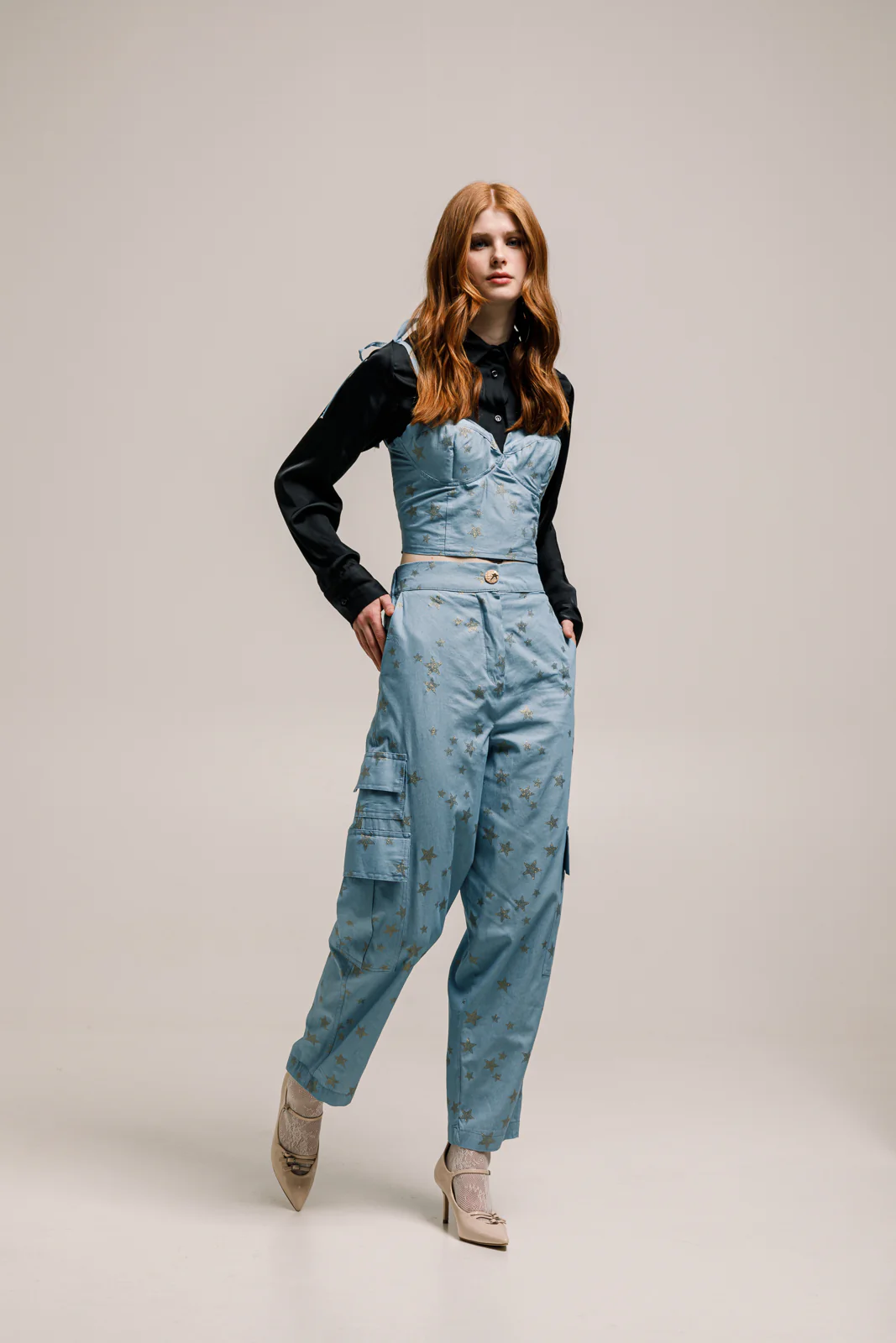Bahia Denim Corset Light Blue - Image 5