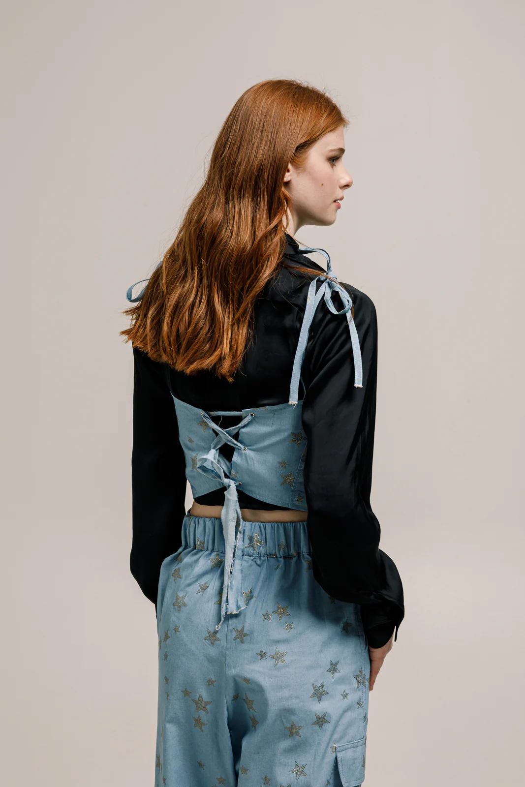 Bahia Denim Corset Light Blue - Image 6