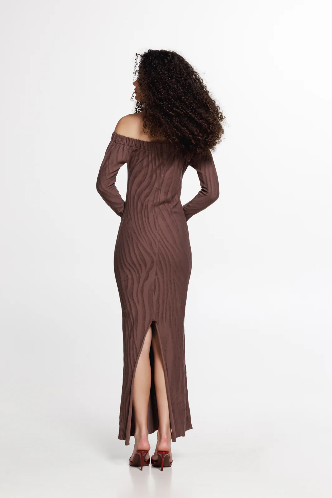 Chenoa Dress Mocha - Image 4