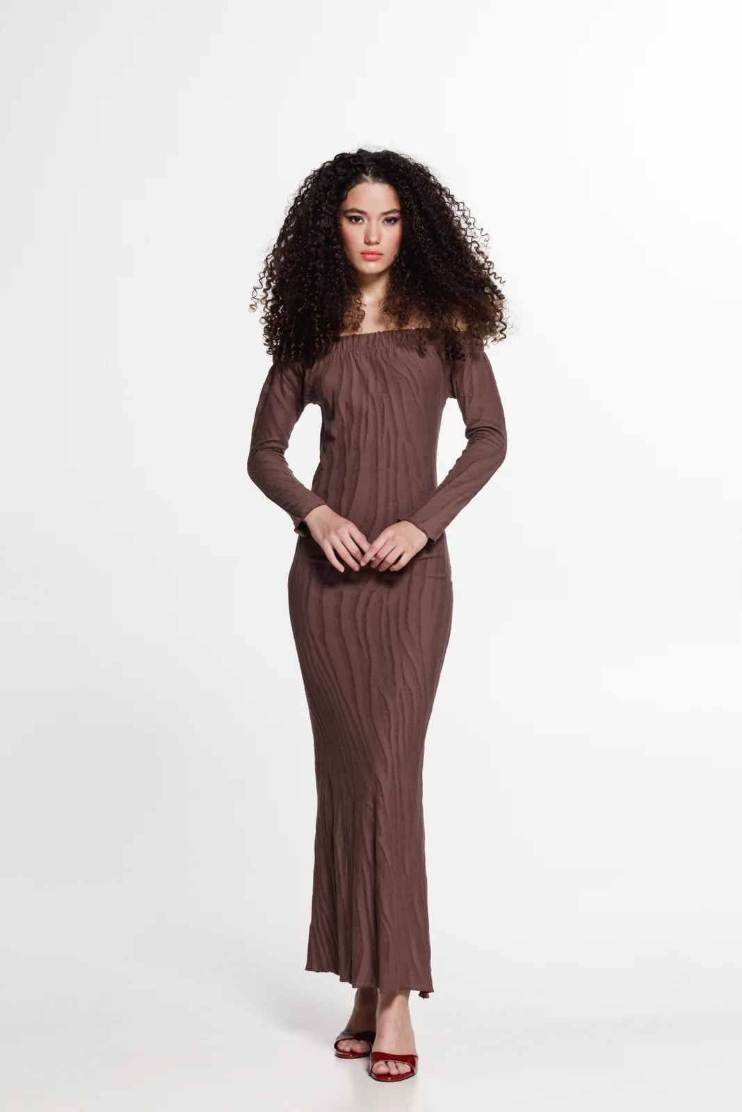 Chenoa Dress Mocha - Image 5