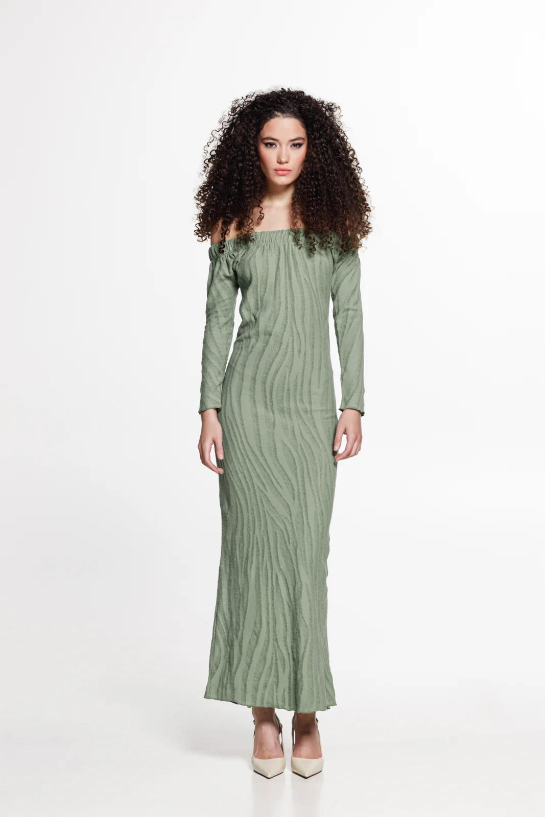 Chenoa Dress Sage Green - Image 4