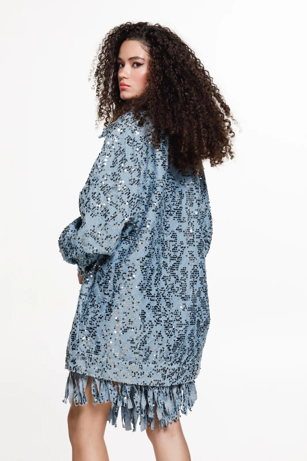 Chimalus Denim Jacket Light Blue - Image 3