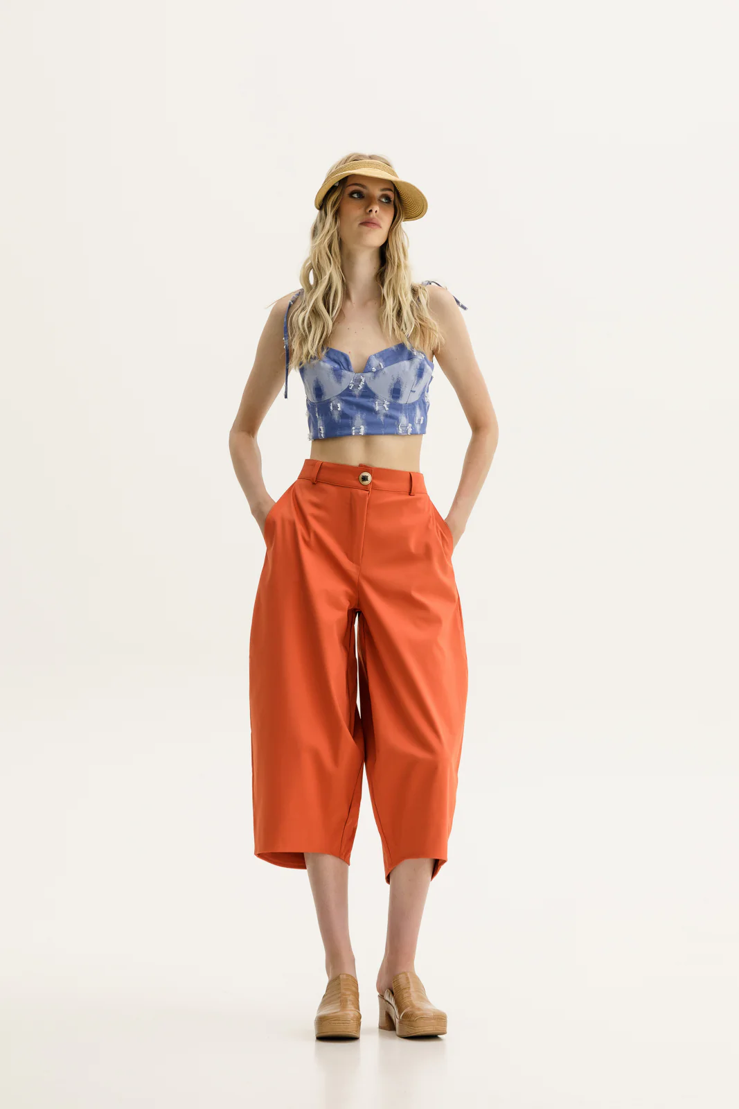 Chogan Cropped Pants Orange - Image 4