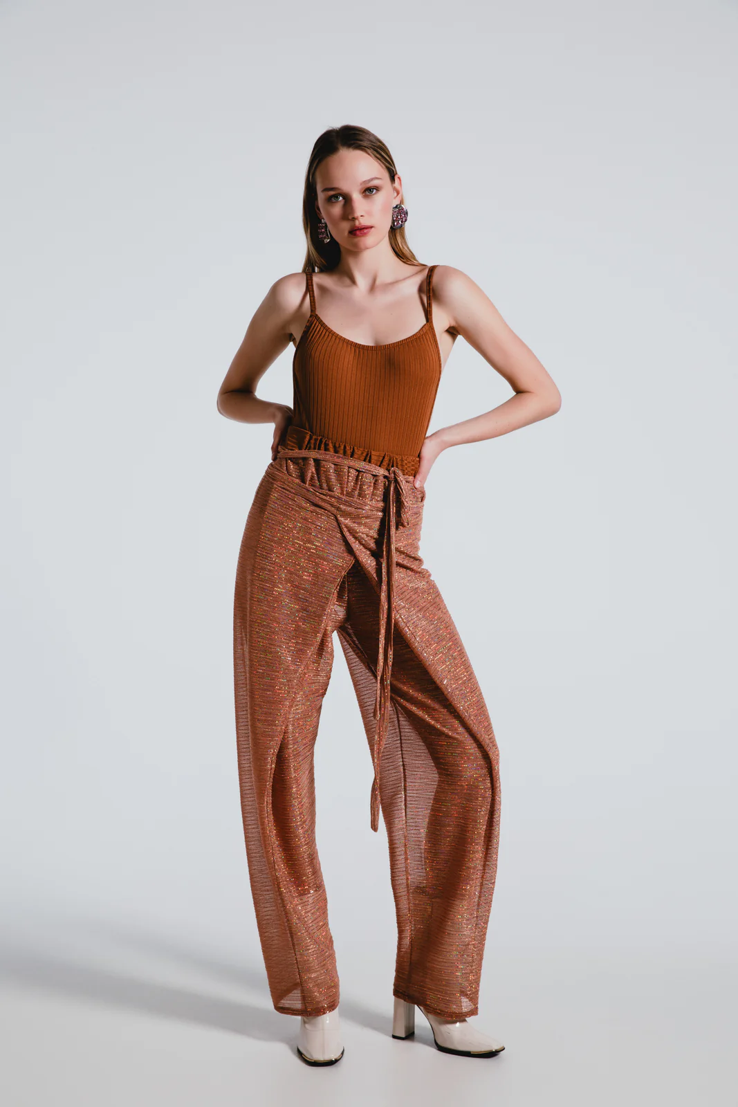 Chunta Wrap Pants Copper - Image 3