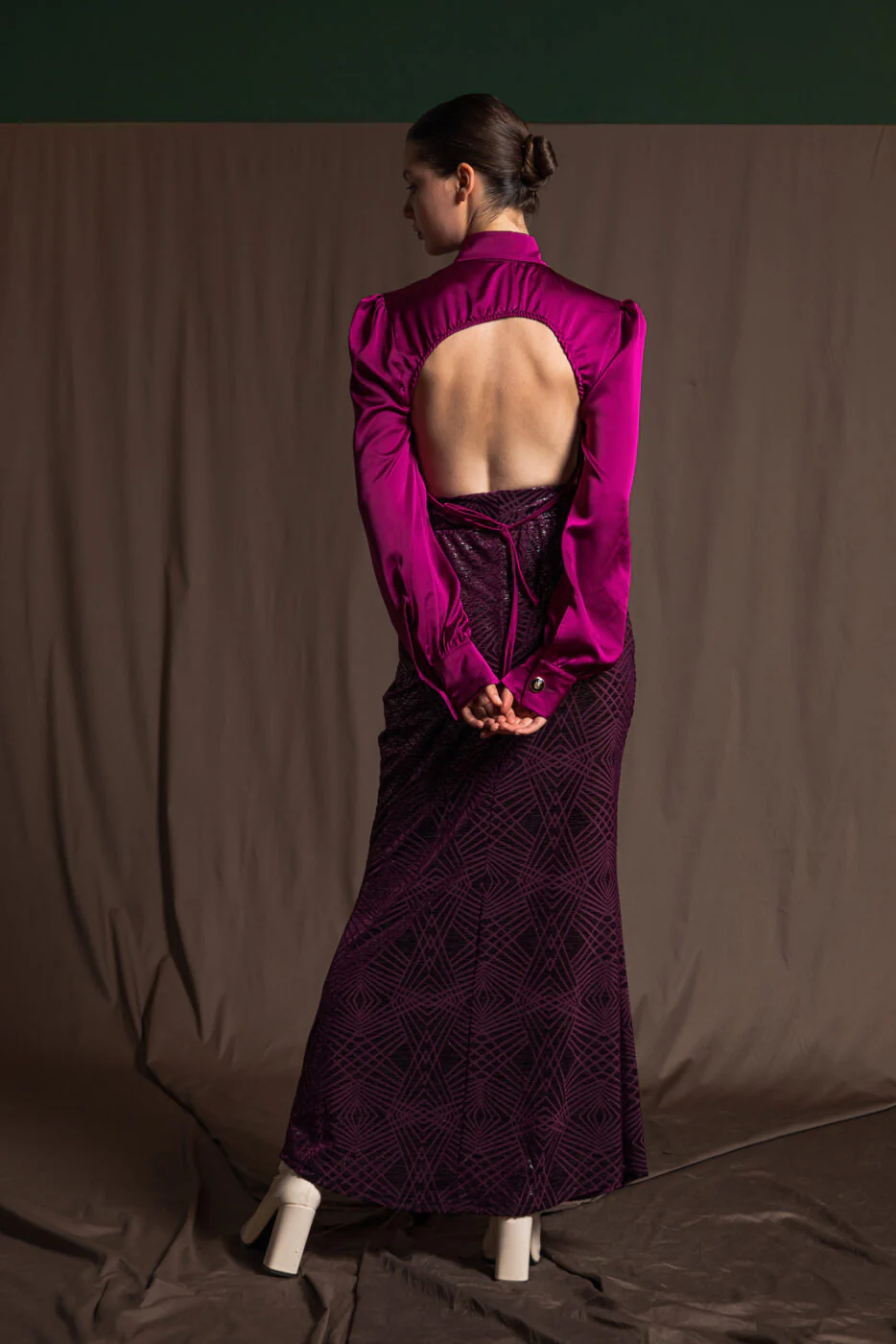 Ciquala Skirt Velvet Magenta - Image 3