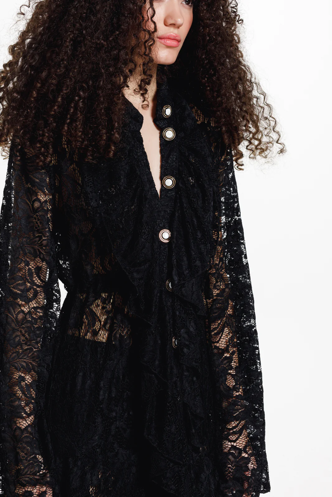Dakota Lace Dress Black - Image 3