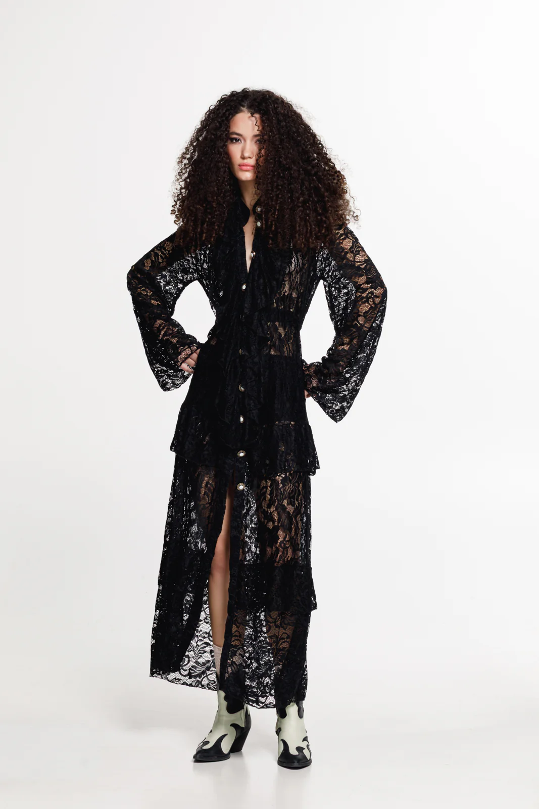 Dakota Lace Dress Black - Image 5