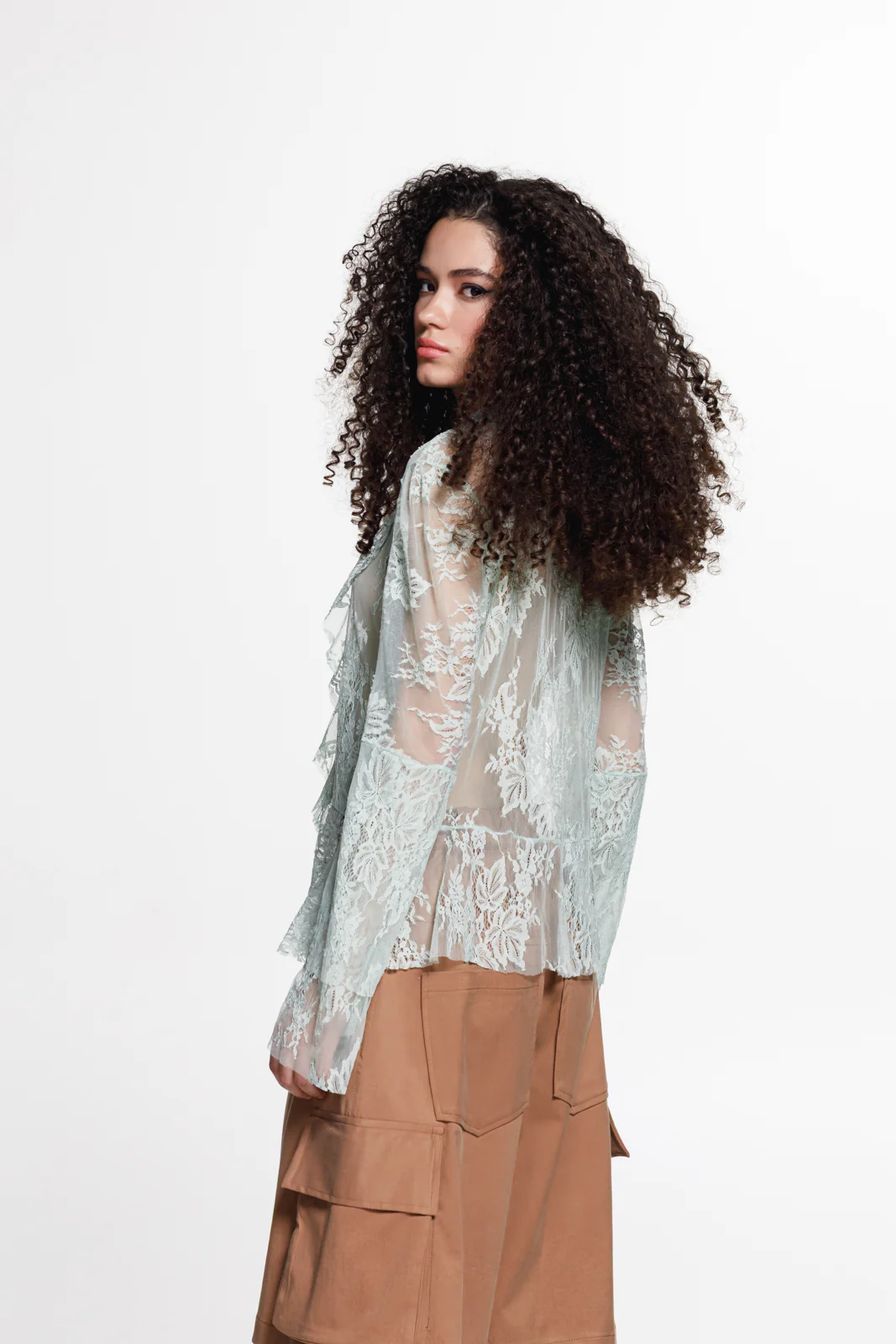 Elan Lace Shirt Mint - Image 3