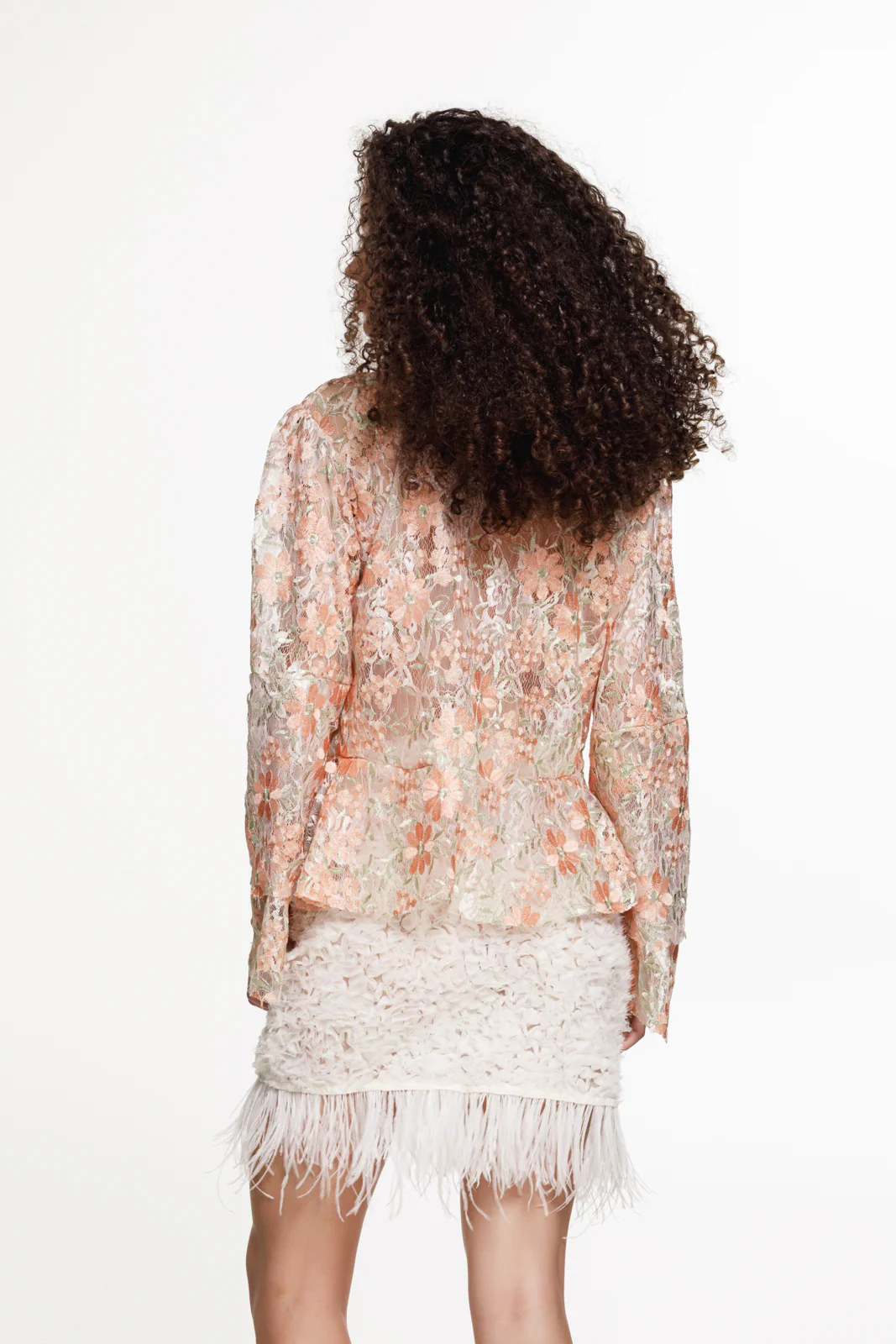 Elan Embroidered Shirt Peach - Image 4