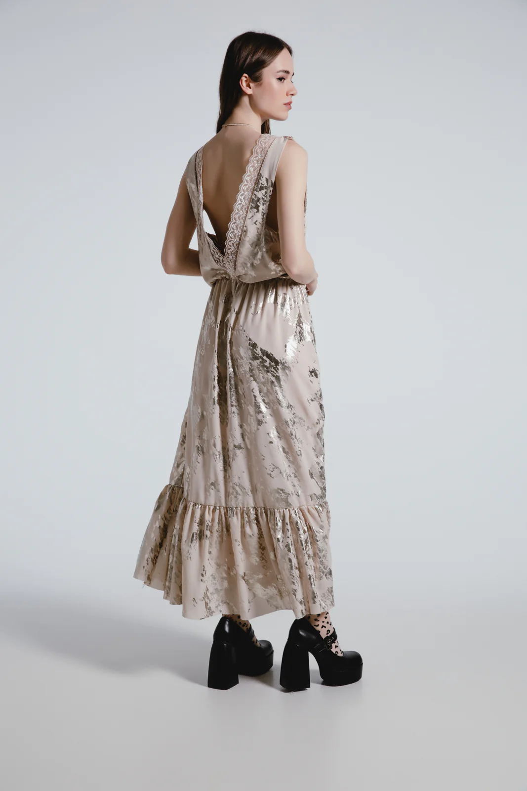 Enli Maxi Dress Vanilla - Image 5