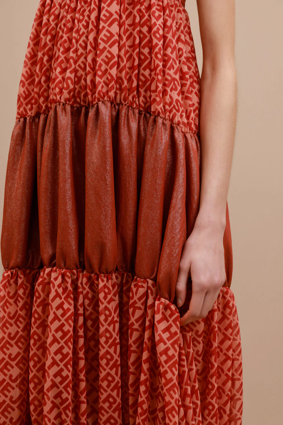 Gad Logo Dress Rust - Image 3