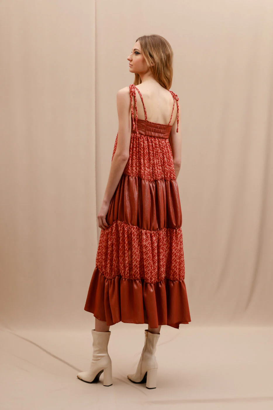 Gad Logo Dress Rust - Image 4
