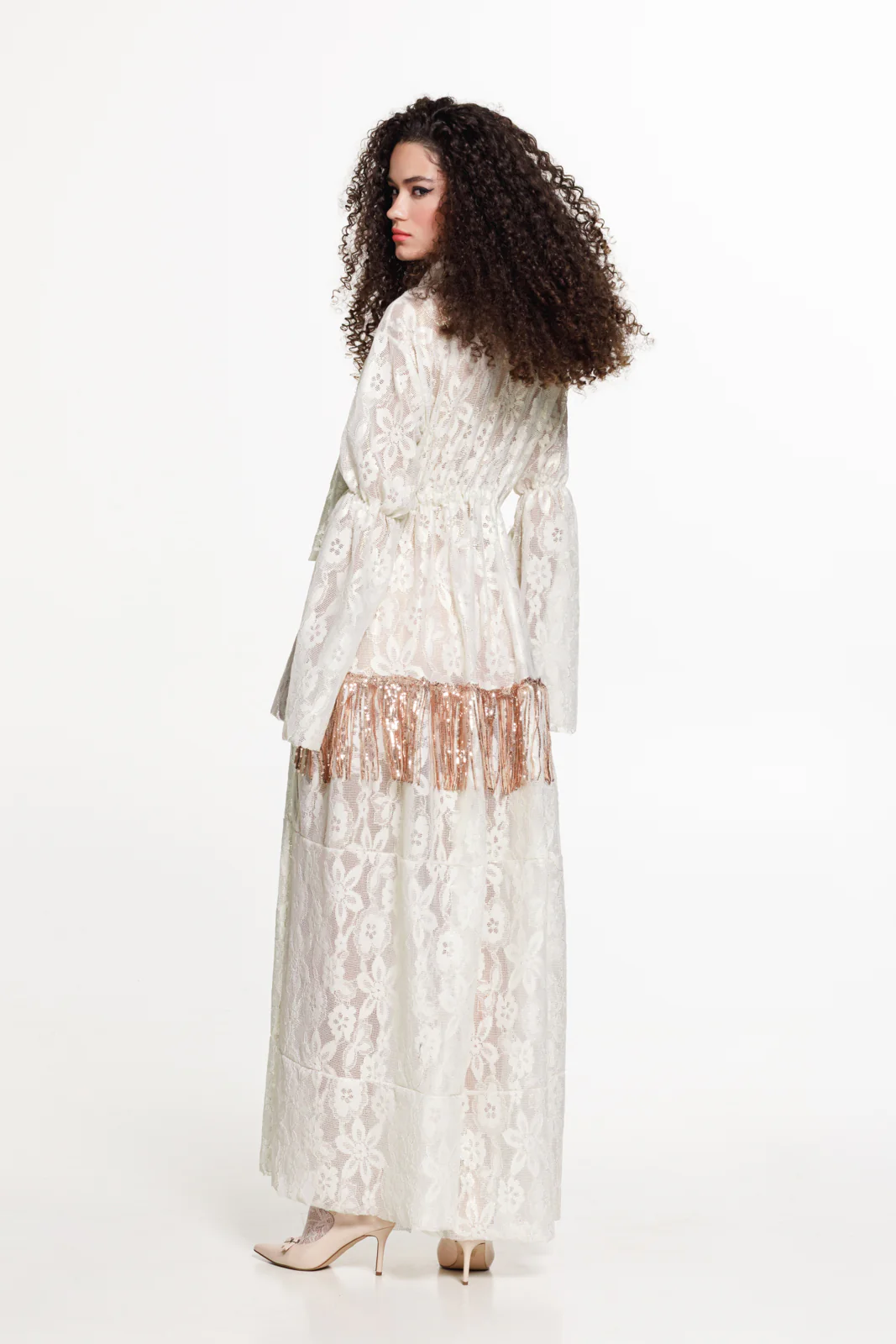 Kachada Lace Dress Vanilla - Image 4