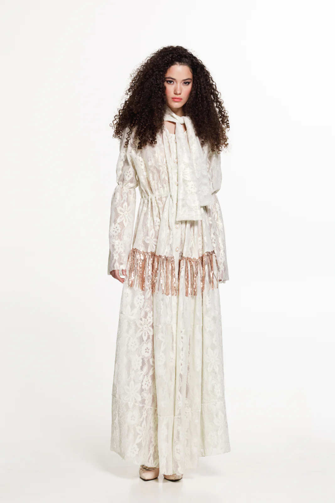 Kachada Lace Dress Vanilla - Image 5