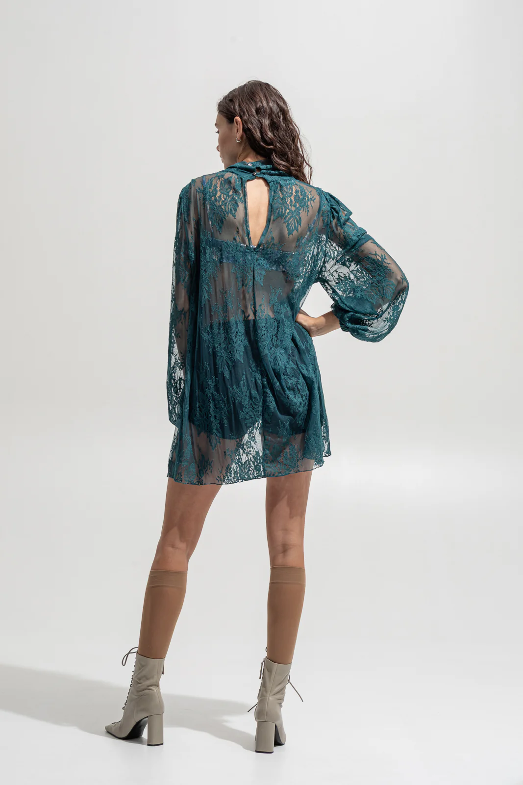Kai Top Dress Teal Blue - Image 5