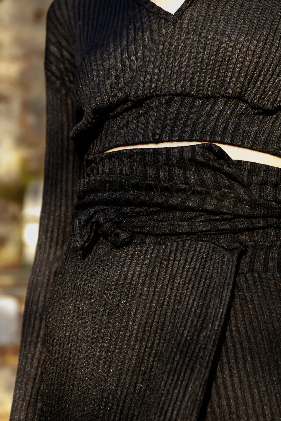 Kele Top Ribbed Black - Image 4
