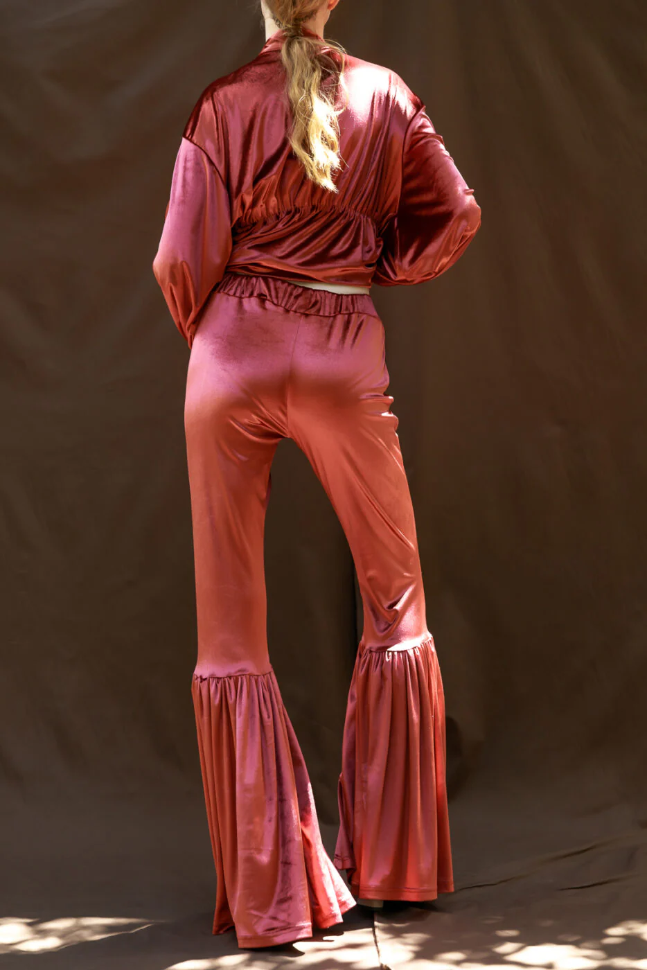 Kimeya Flared Pants Rust - Image 4