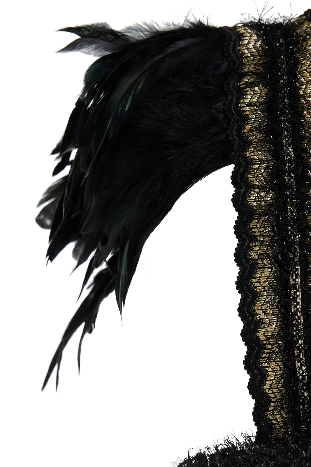 Kishil Feathered Vest Black - Image 7