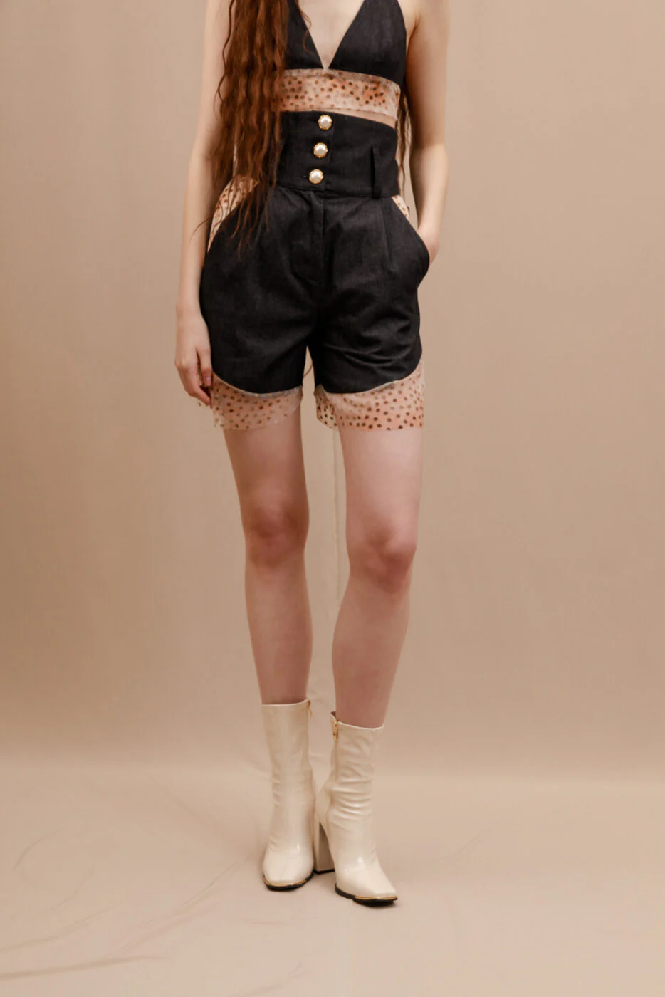 Leyti Shorts Denim Black - Image 3