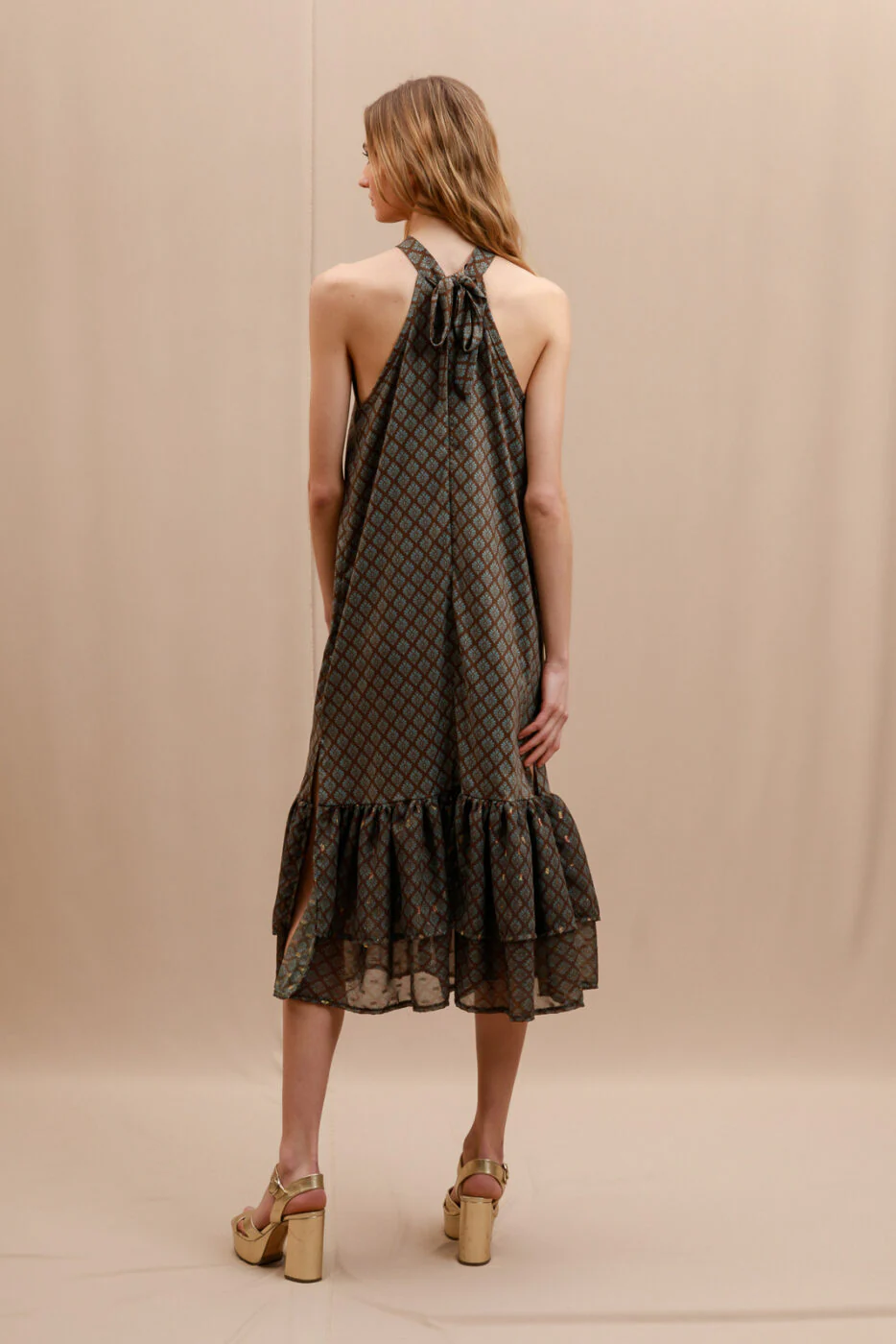 Lonato Dress Printed Brown - Image 5