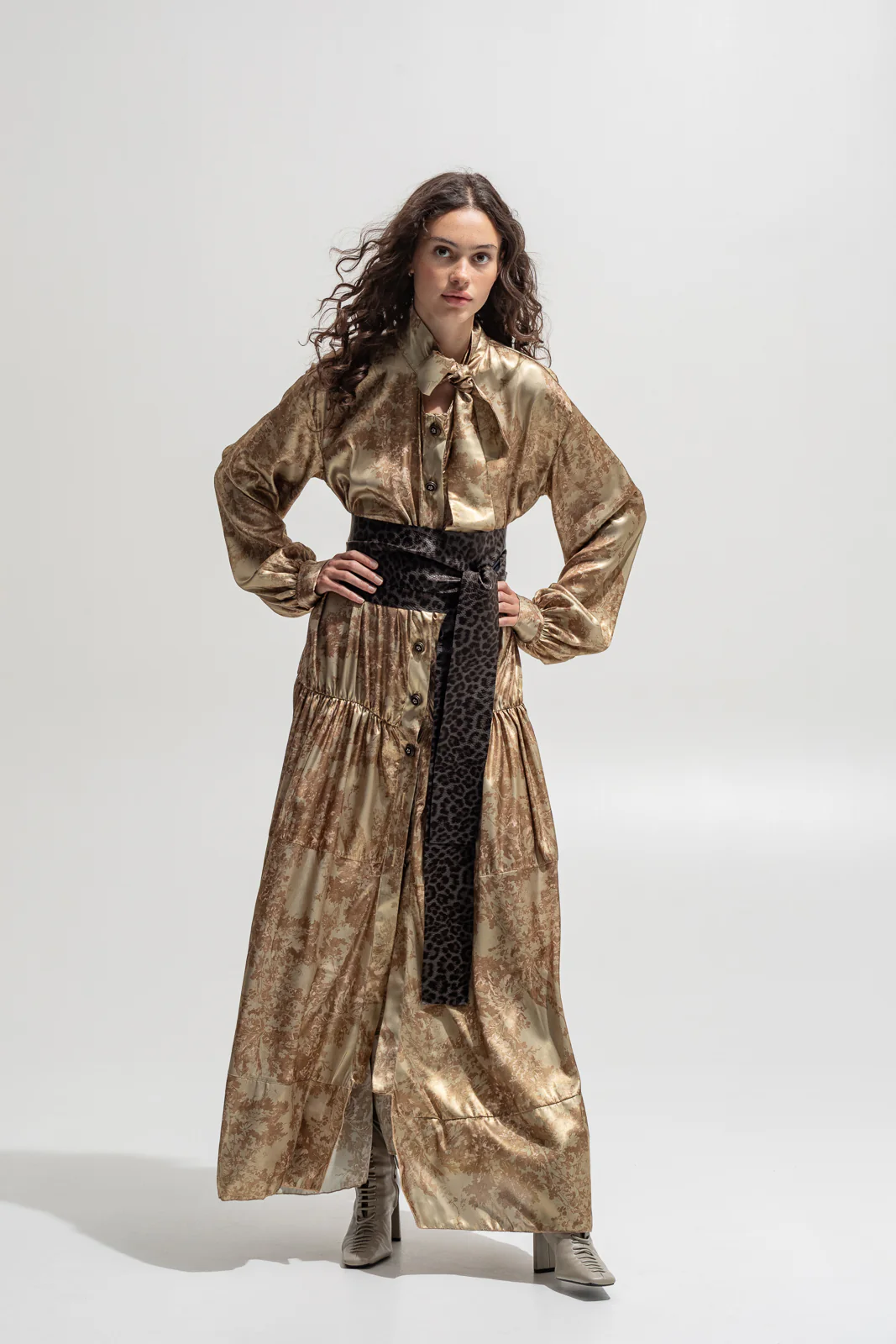 Mahala Dress Printed Sage Green - Image 3