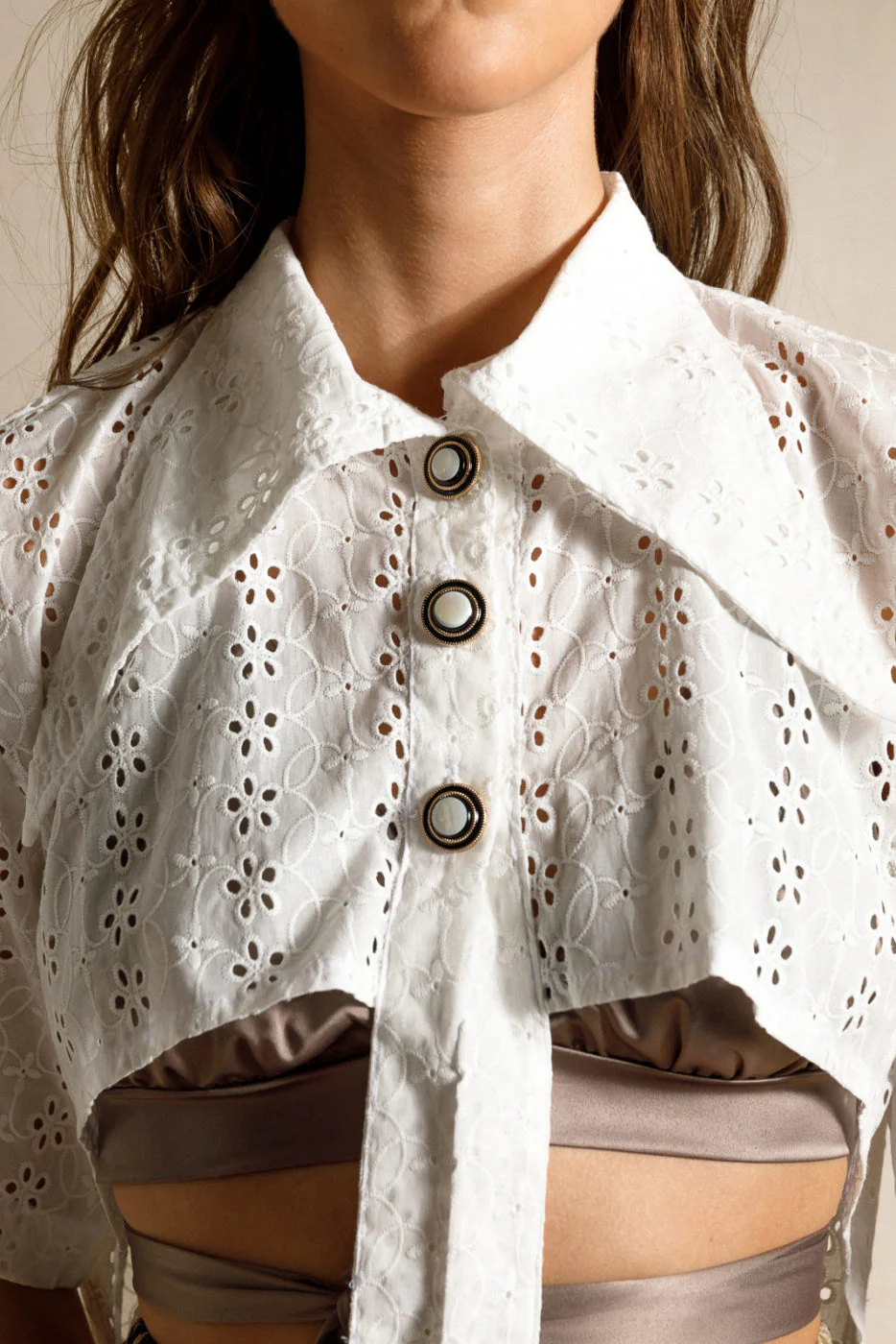 Majy Shirt Embroidered White - Image 3
