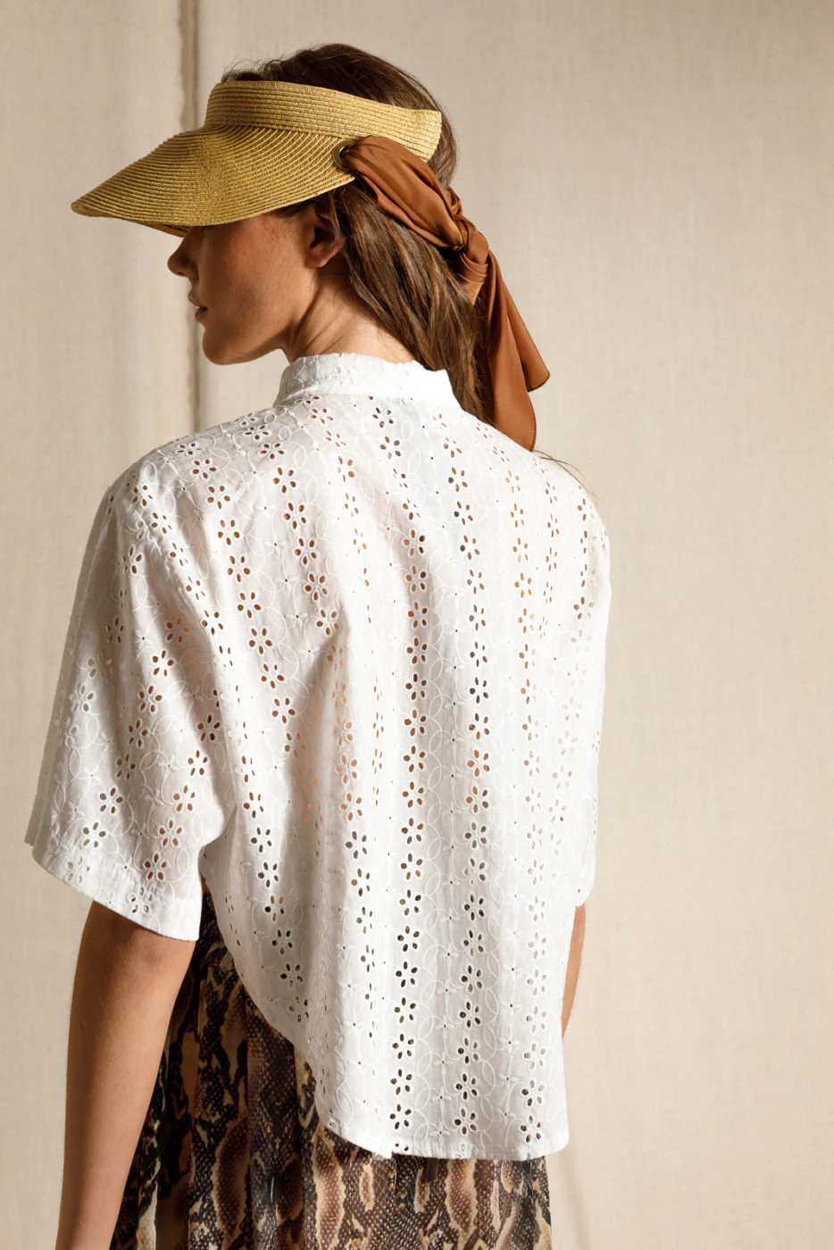 Majy Shirt Embroidered White - Image 4