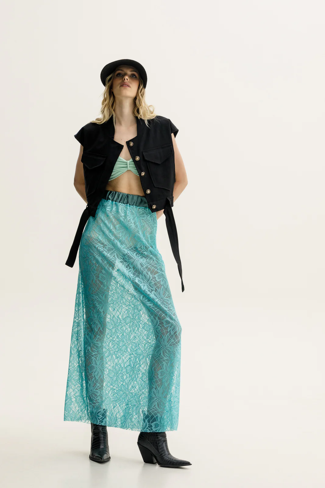 Makya Skirt Aqua Blue - Image 5