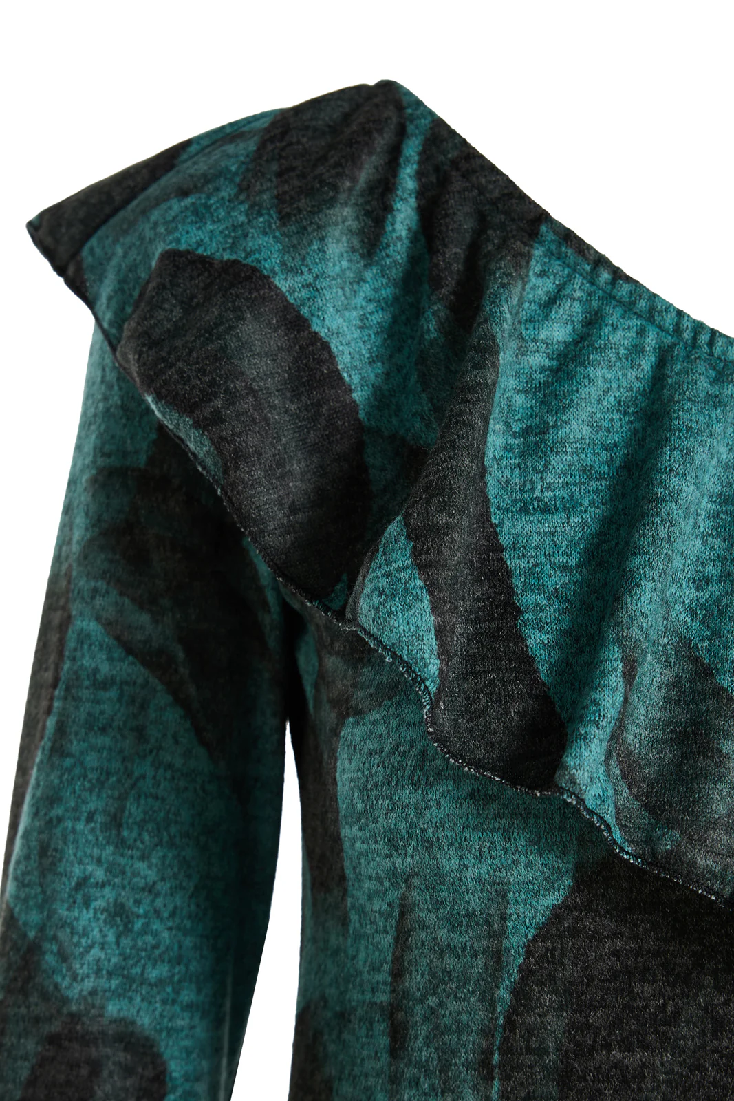 Mancato Bodysuit Printed Teal Blue - Image 2