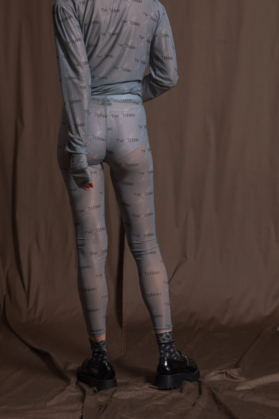 Mohe Logo Leggings Printed Grey - Image 3