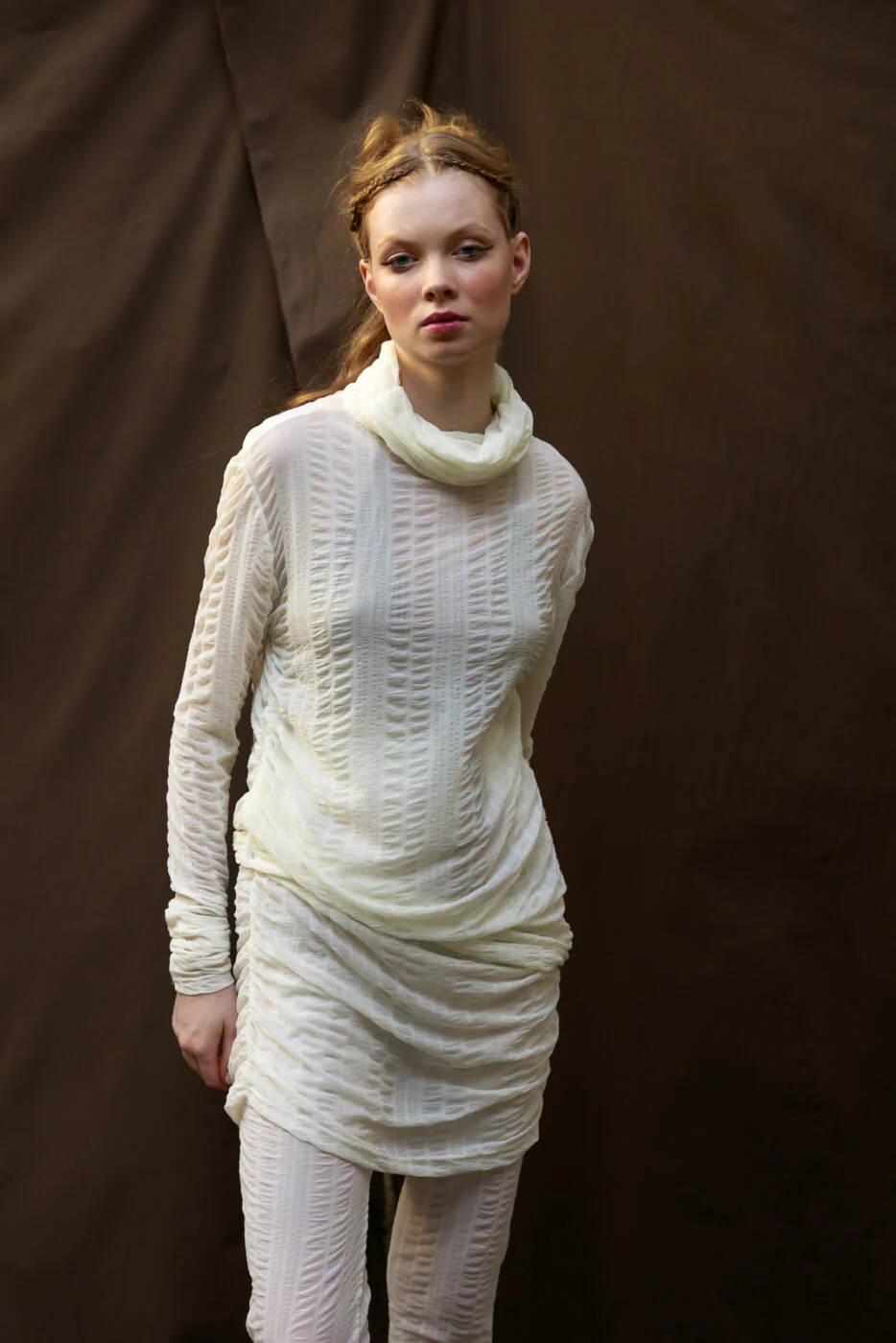 Mona Turtleneck Top Off-white - Image 5