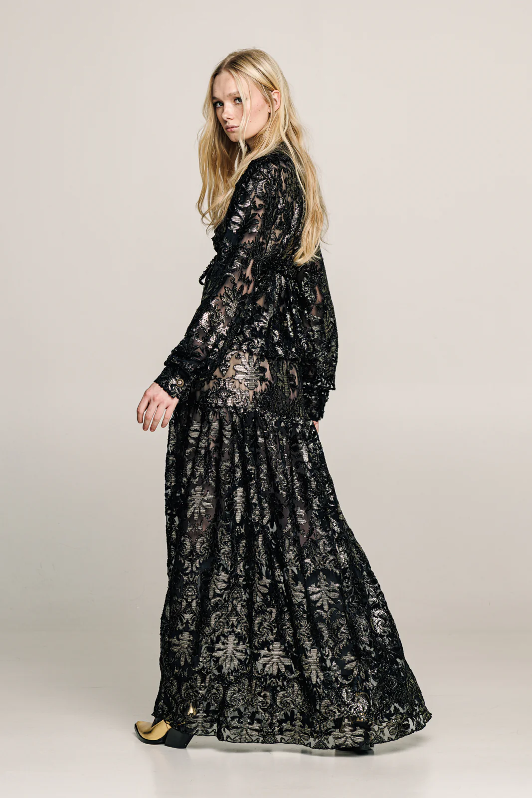 Motega Skirt Embroidered Gold - Image 7