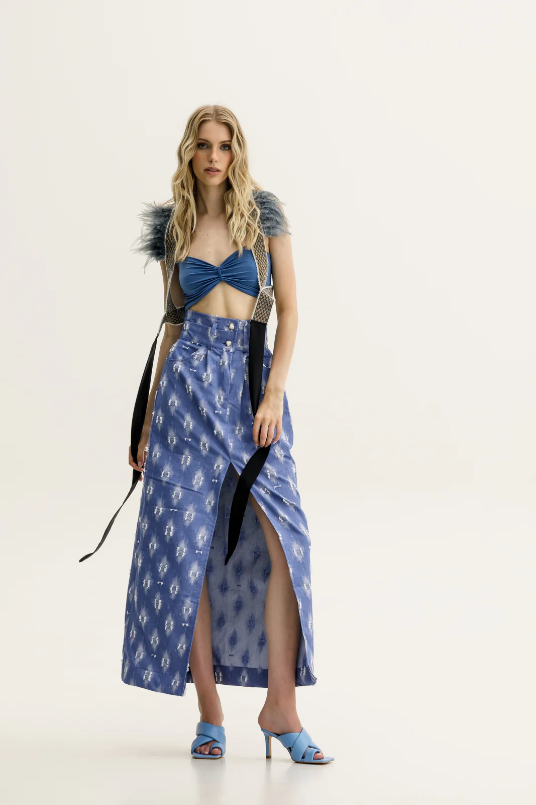 Nadra Skirt Denim Blue - Image 3