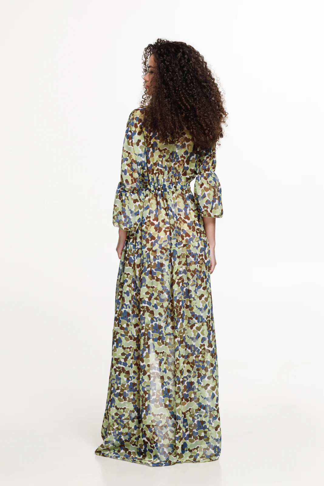 Nodin Dress Printed Blue - Image 3