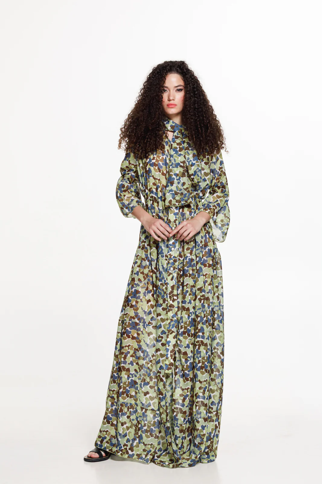 Nodin Dress Printed Blue - Image 4