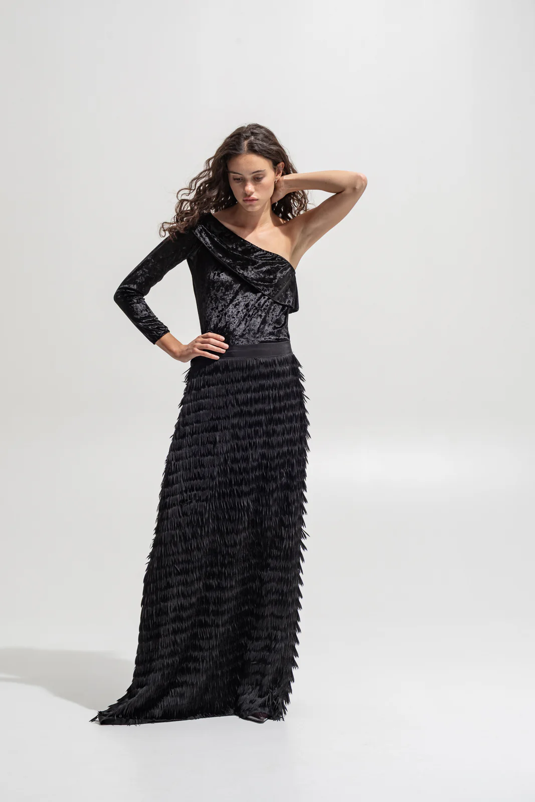 Ogima Maxi Skirt Black - Image 5