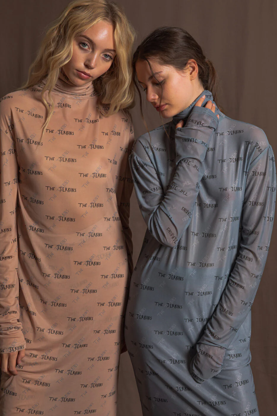 Olathe Logo Dress Printed Beige - Image 4