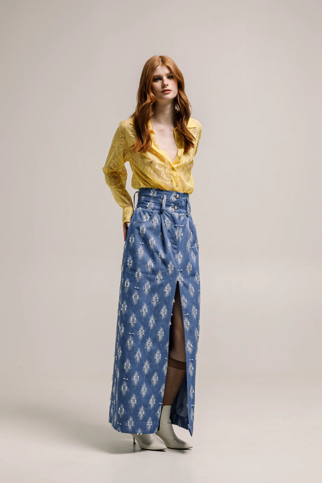 Olina Shirt Lace Yellow - Image 3