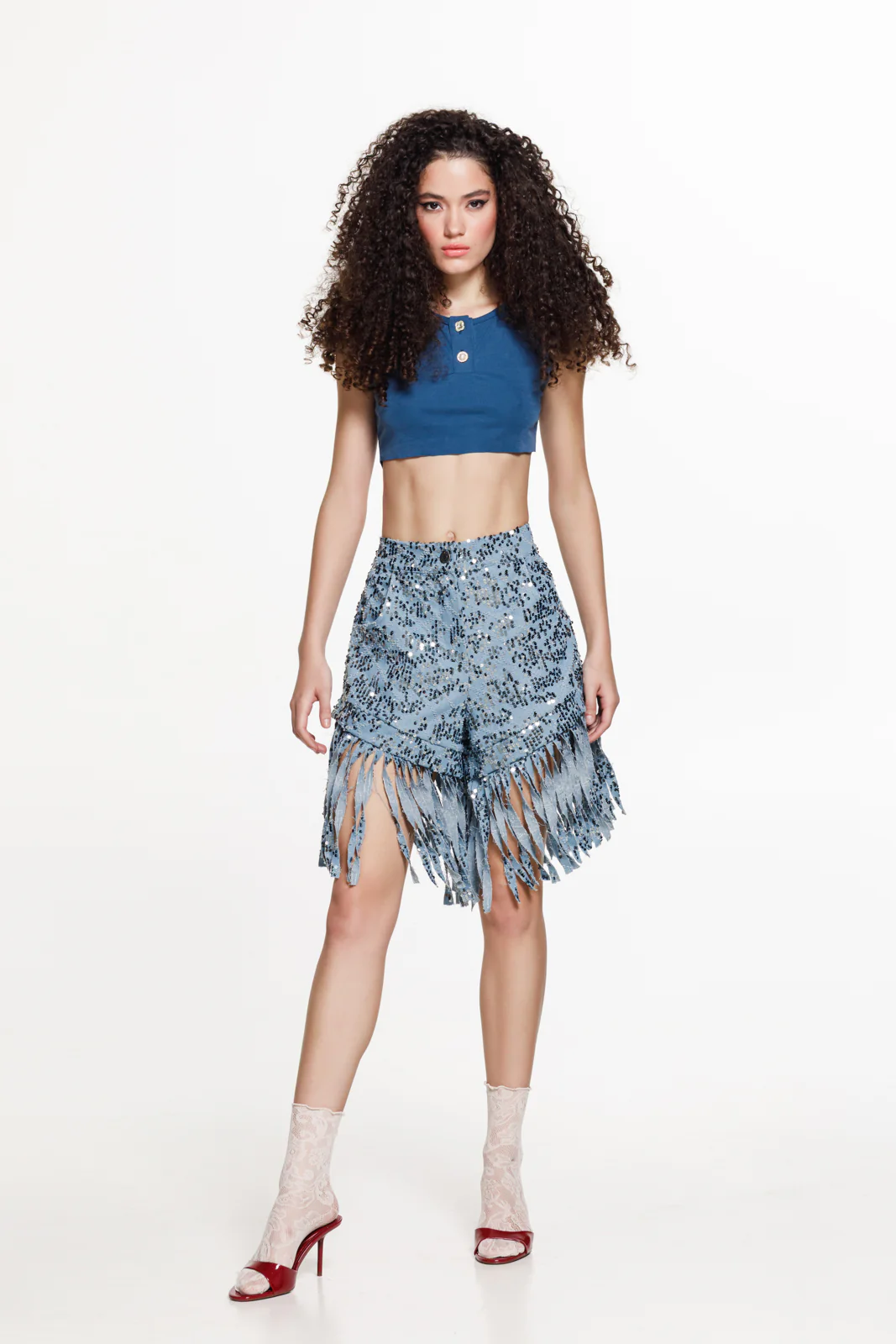 Ouray Denim Shorts Light Blue - Image 5