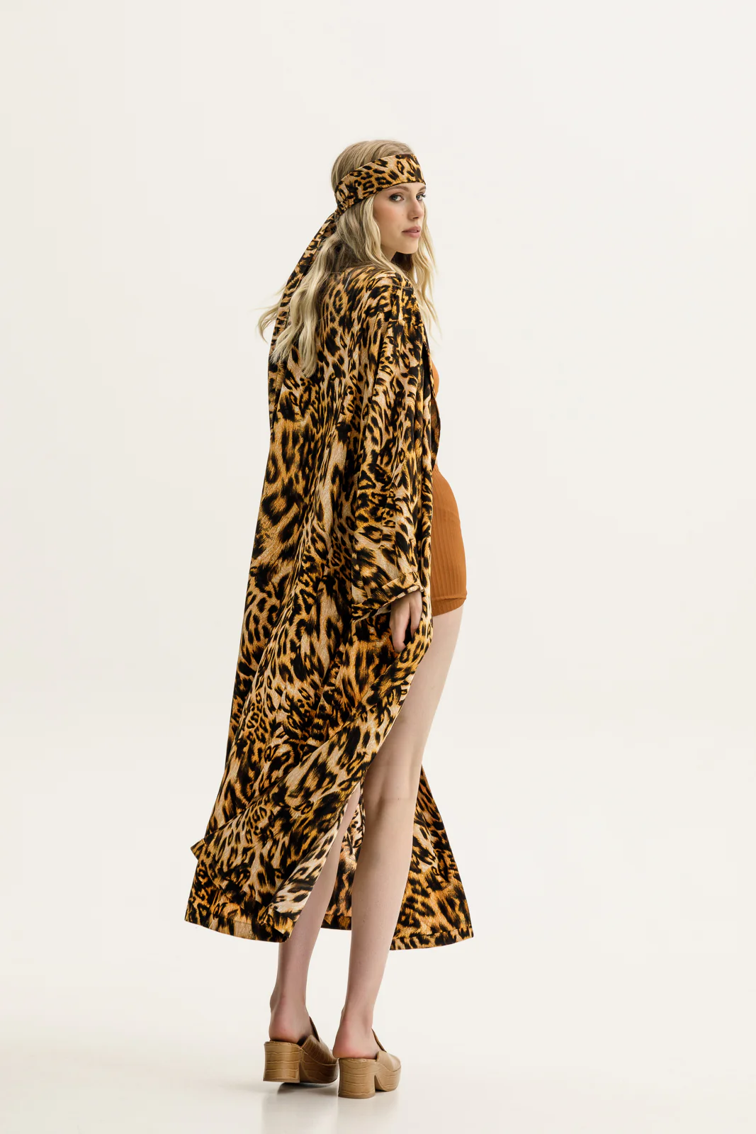 Pacho Robe Printed Copper - Image 5