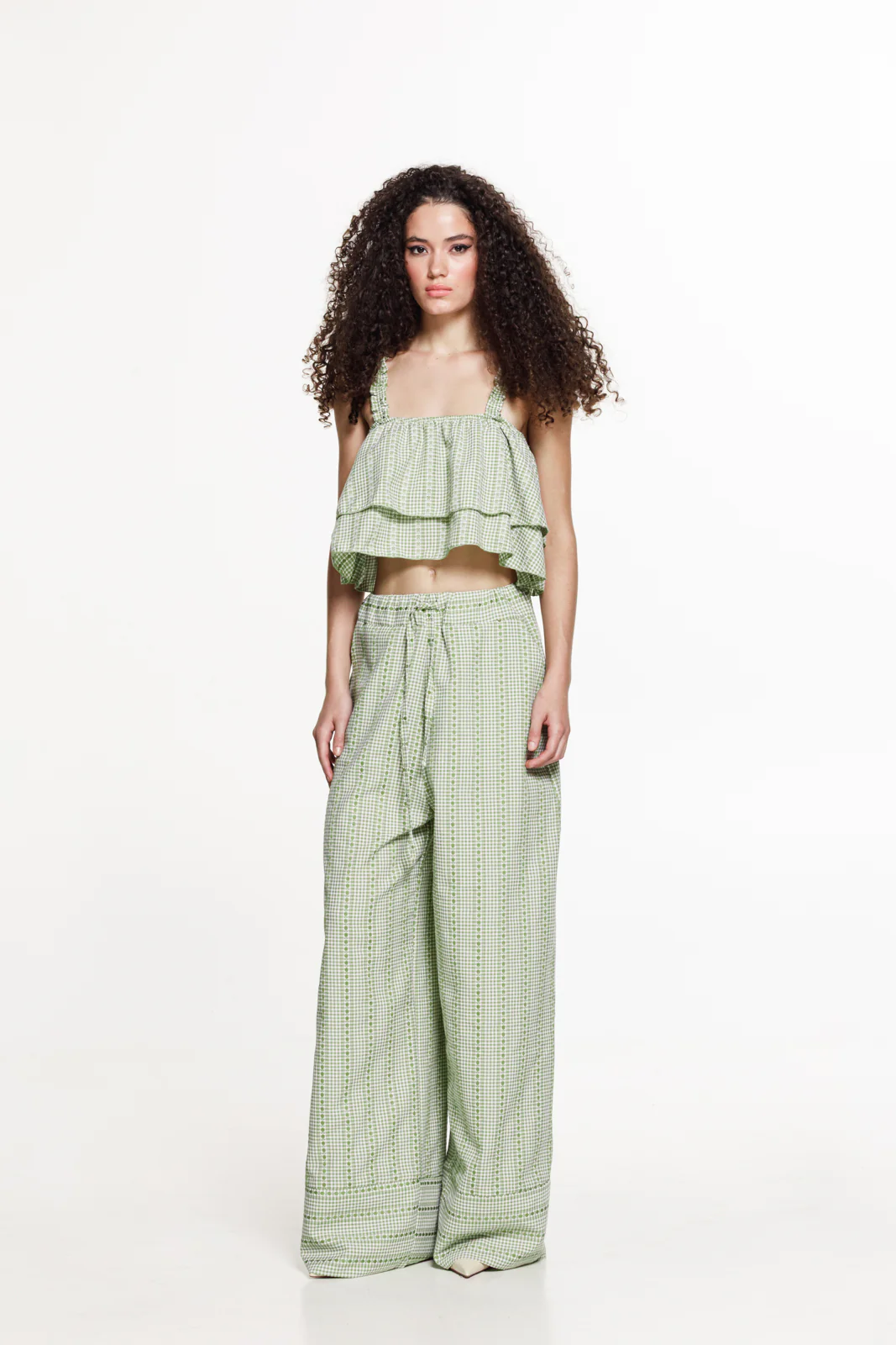 Pilan Pants Plaid Green - Image 3