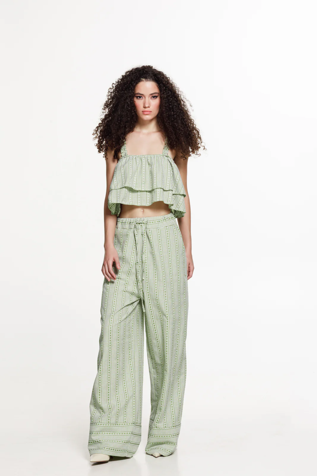 Pat Top Plaid Green - Image 2