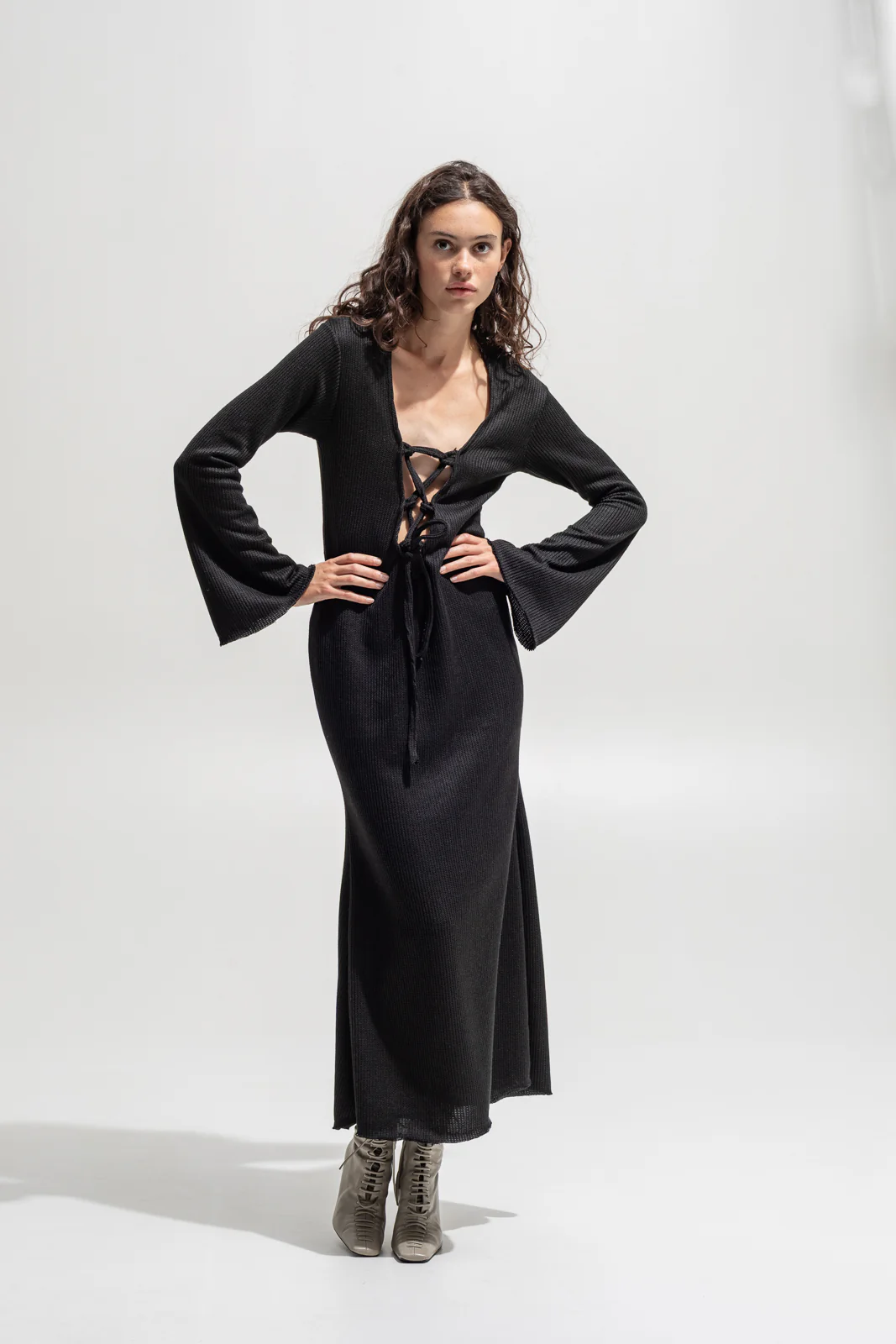 Rowtag Dress Black - Image 3