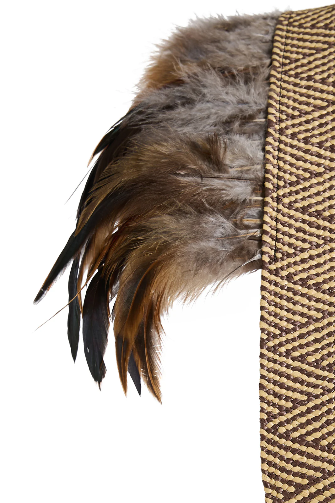 Ganit Feathered Vest Ombre Caramel - Image 4